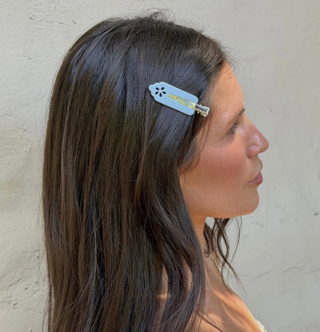 Popstar Clips Blue Mist Eyelet