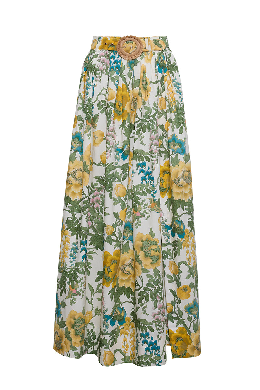 Greenfield Skirt Flora Meadow Ivory