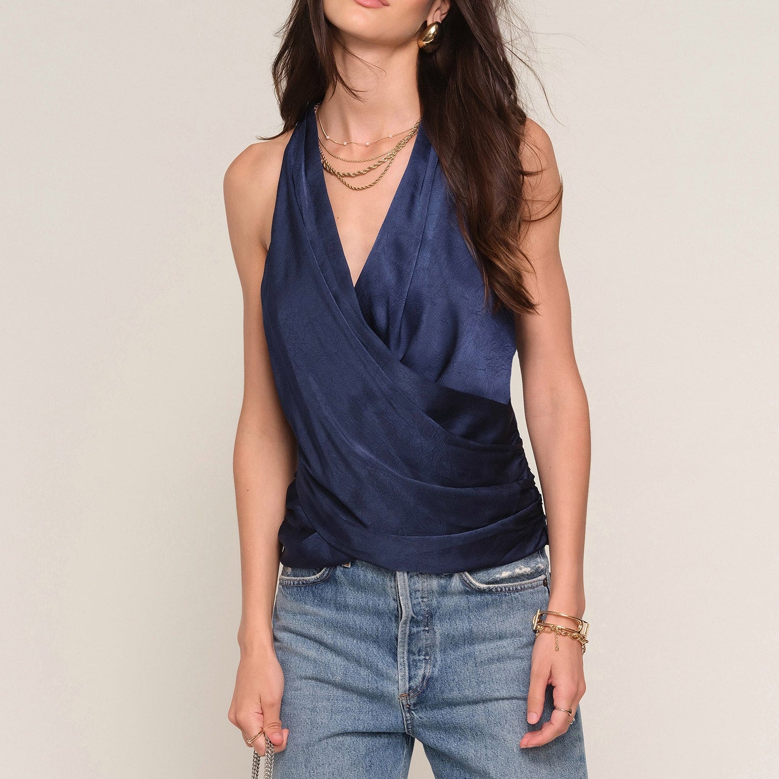 Kary Top Indigo