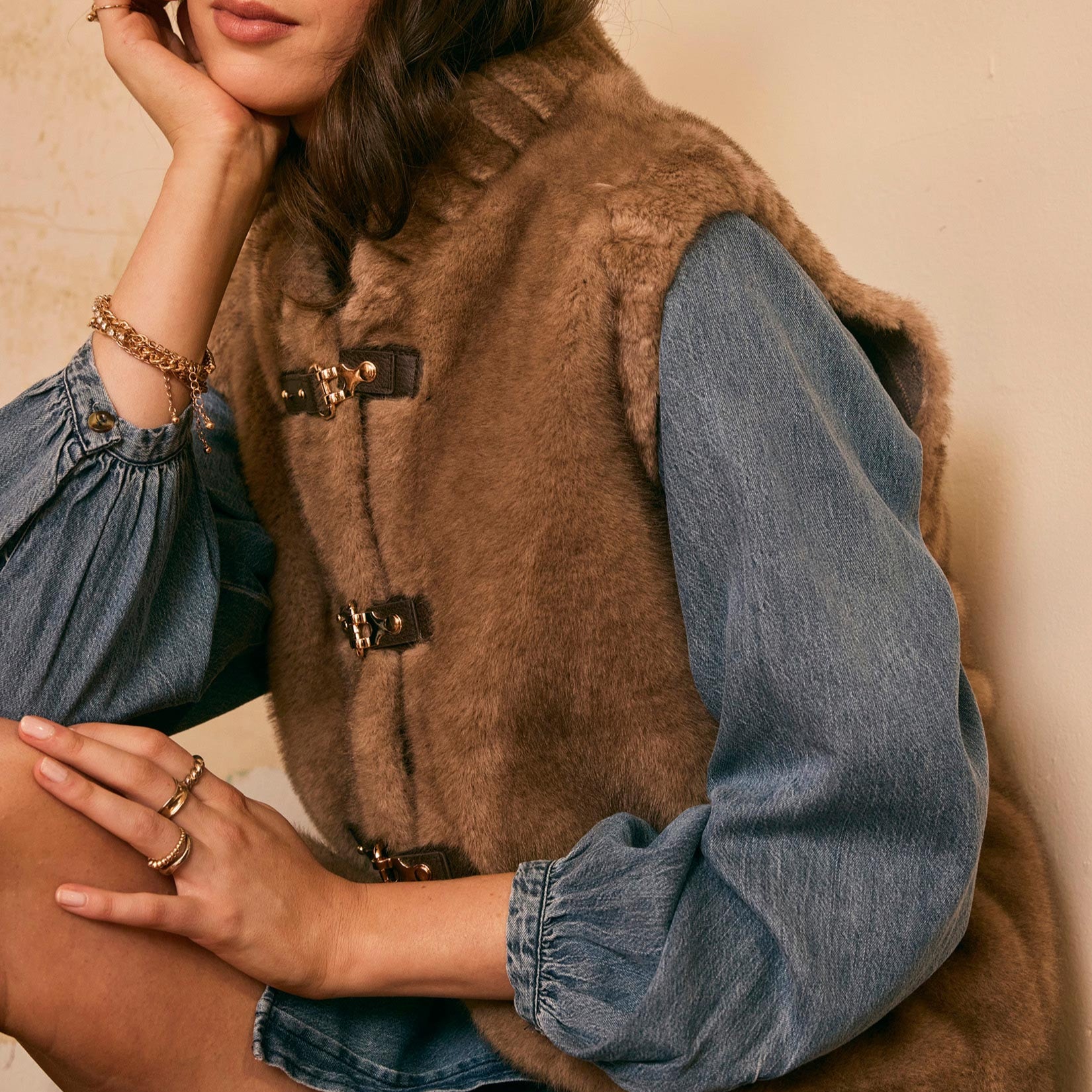 Hosk Vest Fawn