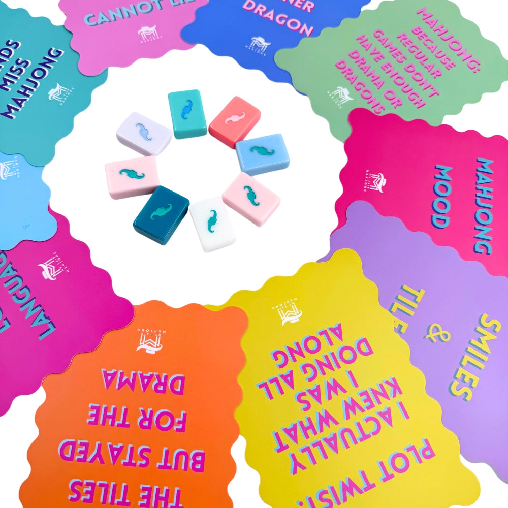 Mahjong Shuffle Card Pink