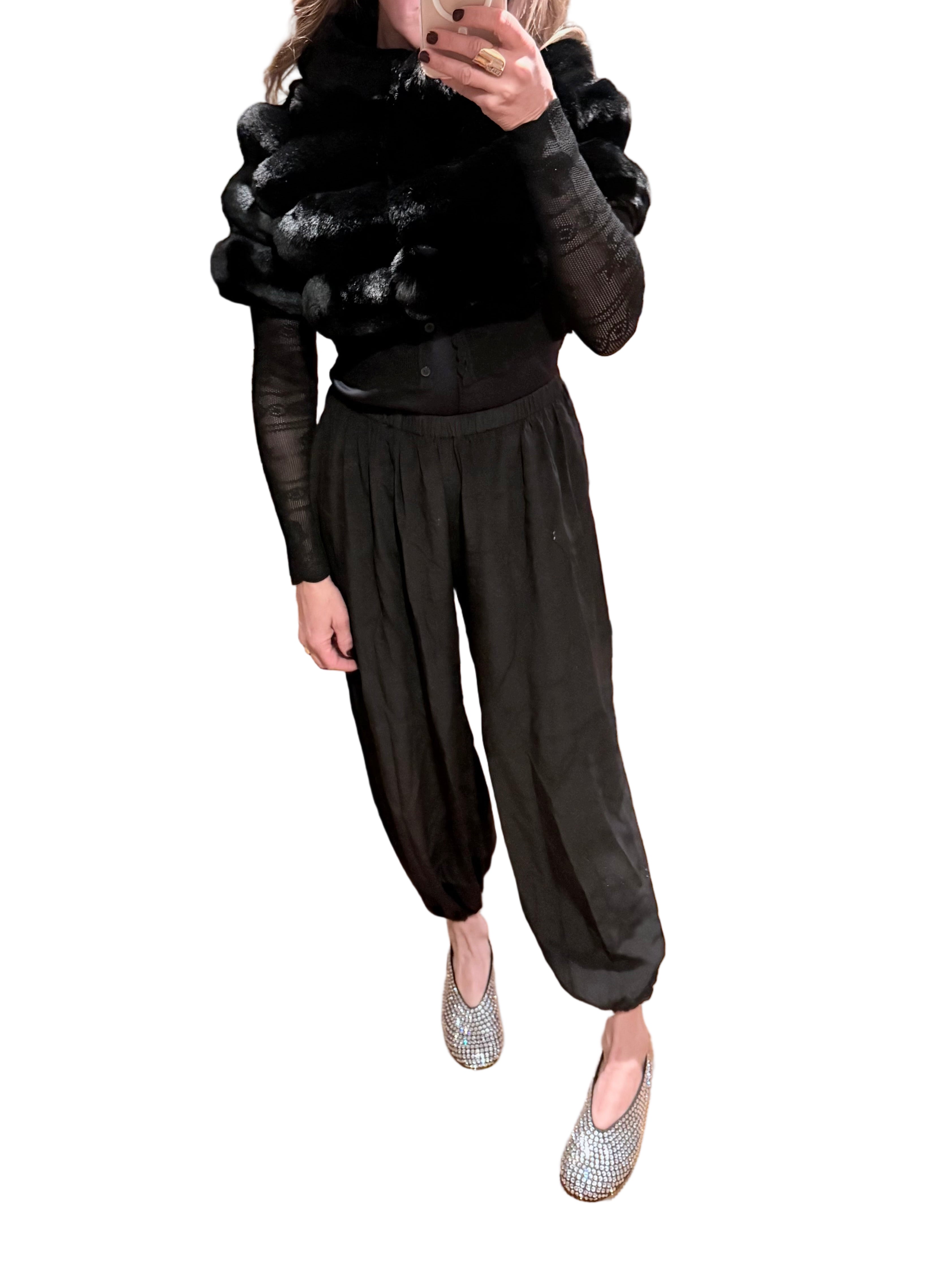 Baby Bolero Faux Chinchilla Black