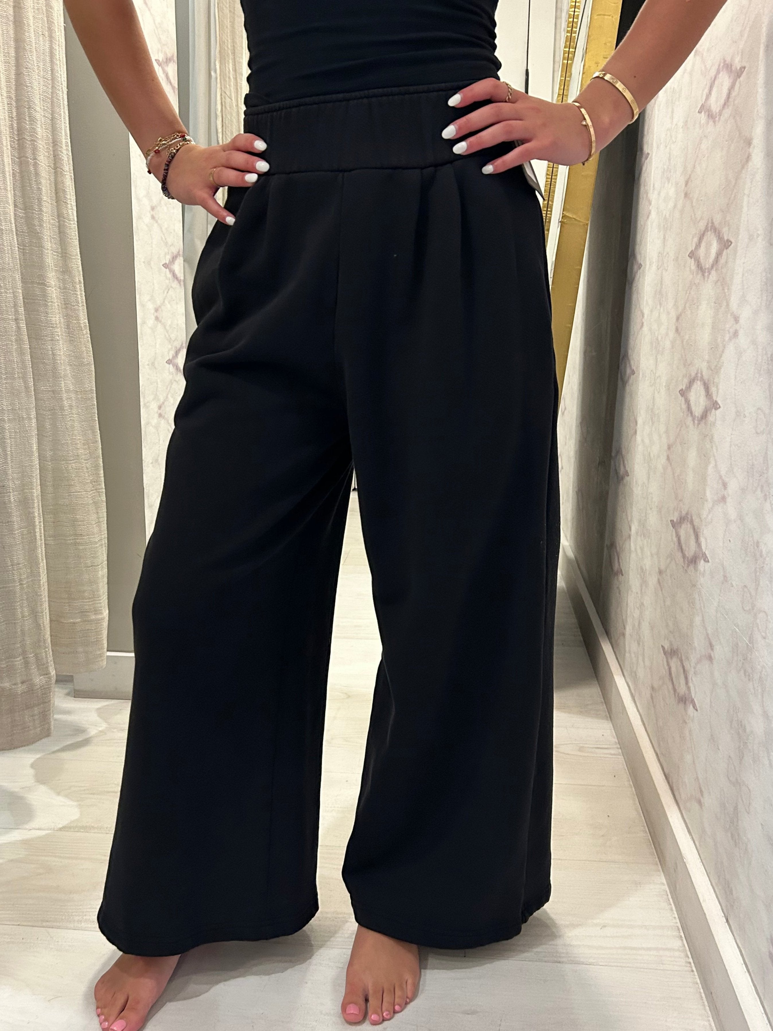 Ginny Gaucho Crop Pant Jet Black