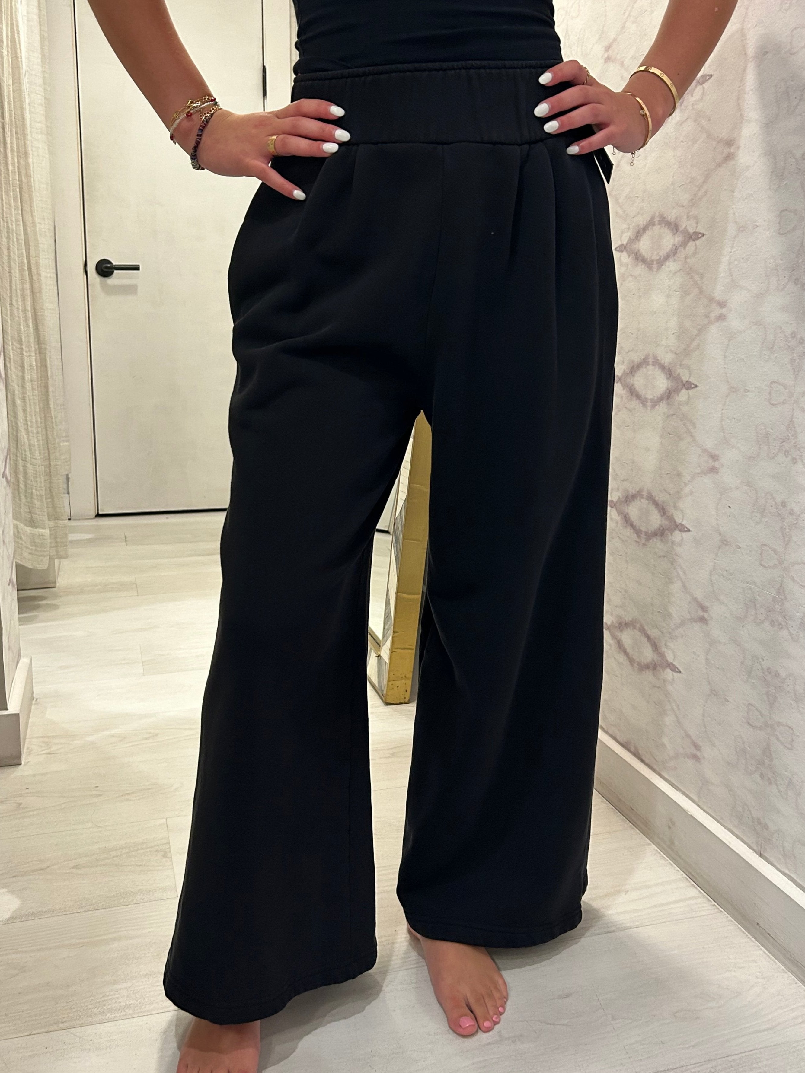 Ginny Gaucho Crop Pant Jet Black