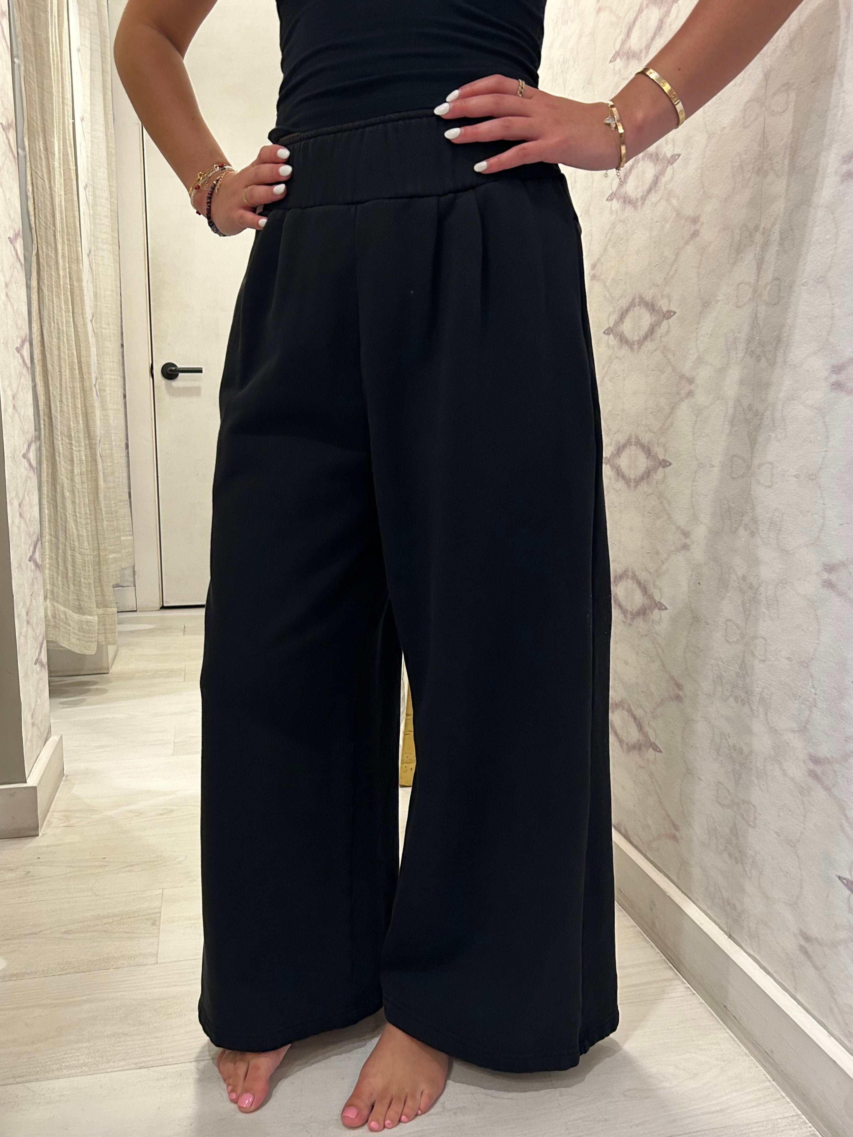 Ginny Gaucho Crop Pant Jet Black