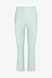 Crop Flare Leather Mist