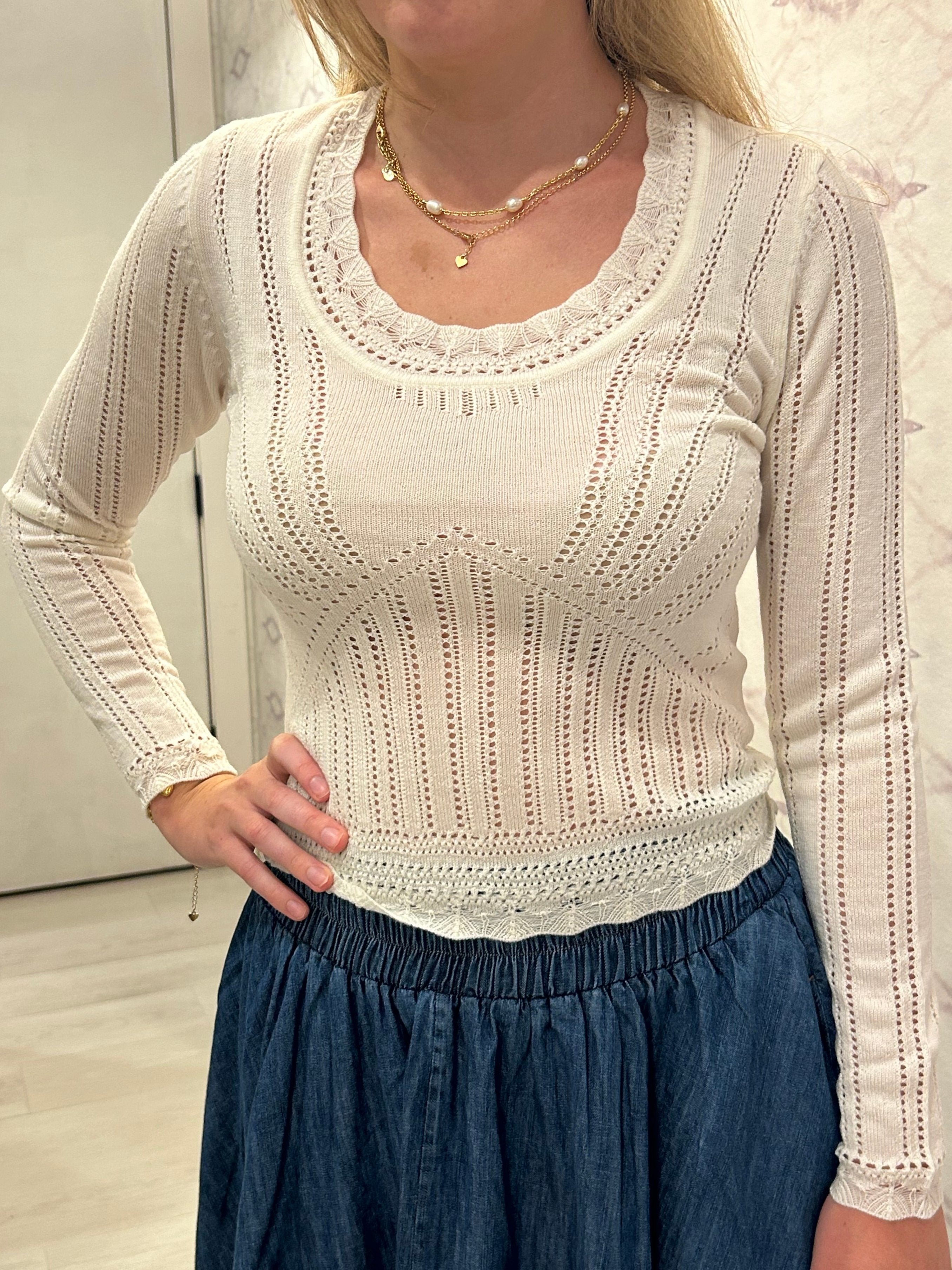 Paxton Knit Top Cream