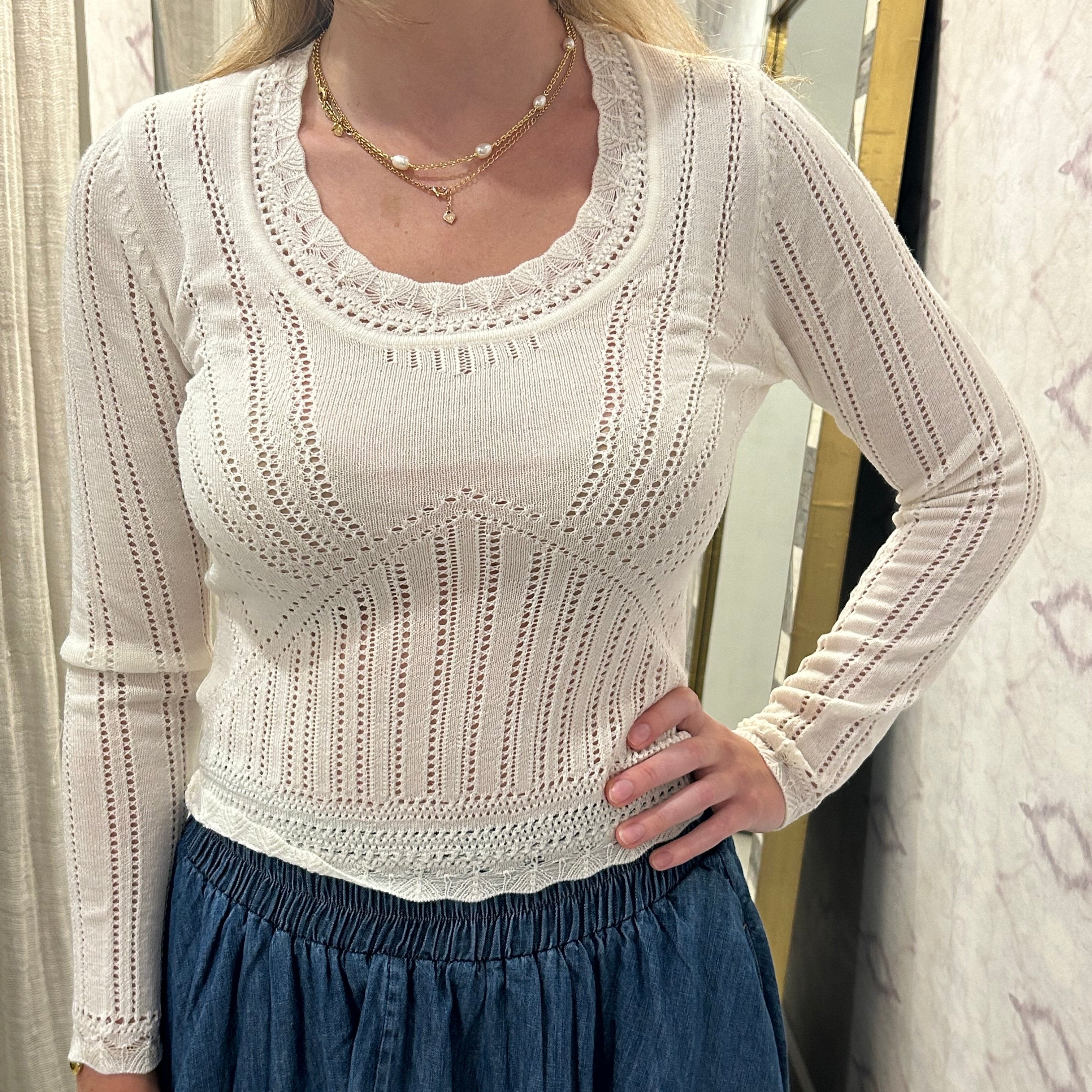 Paxton Knit Top Cream