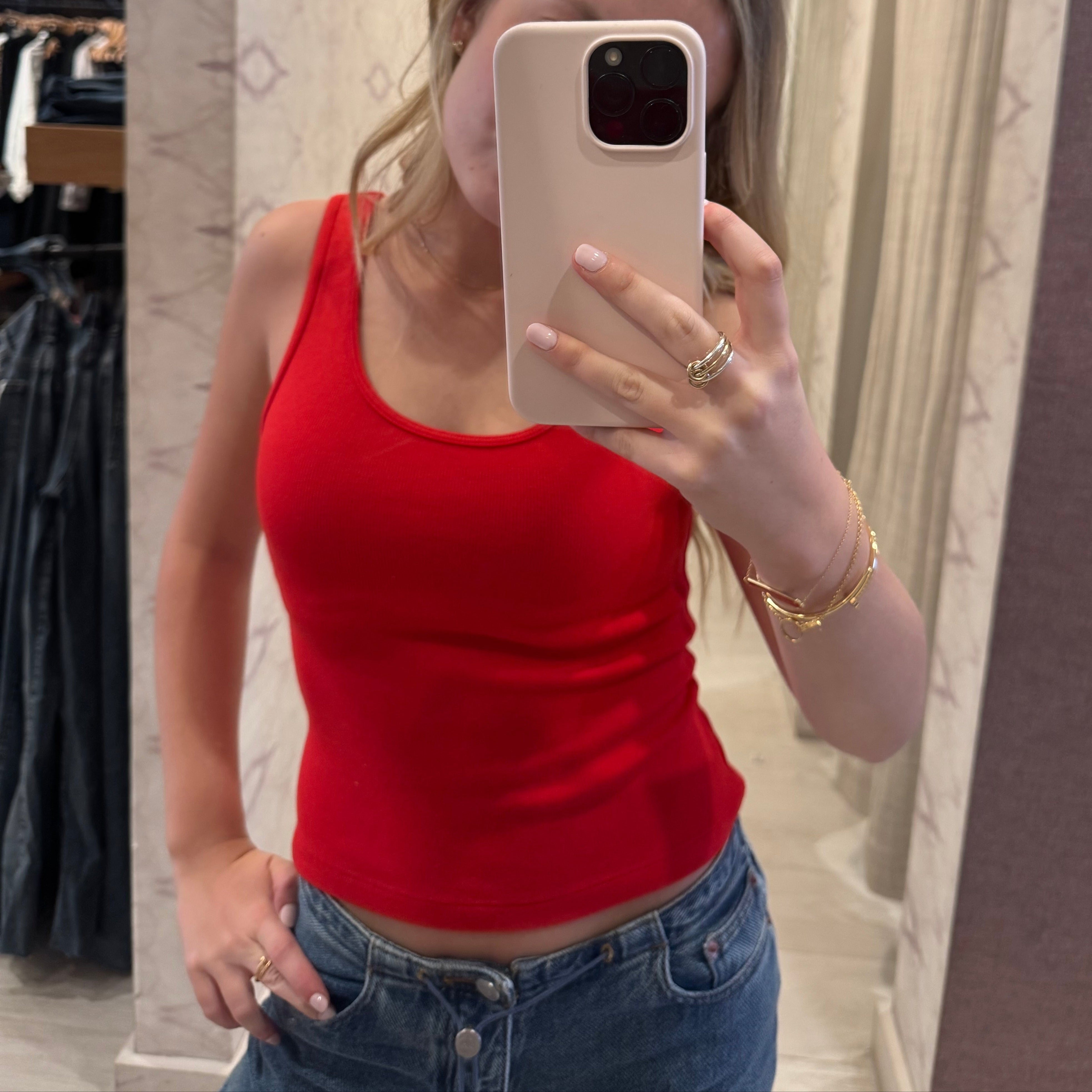 Ella Tank Top Red