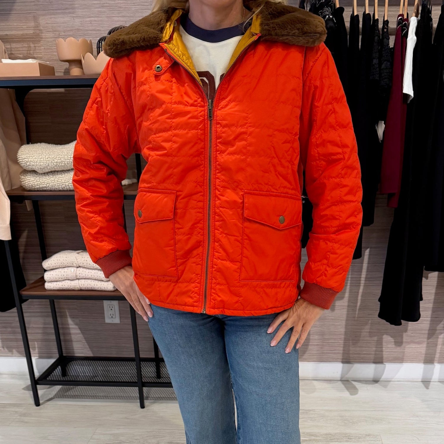 The Reversible Puffer Poppy & Amber