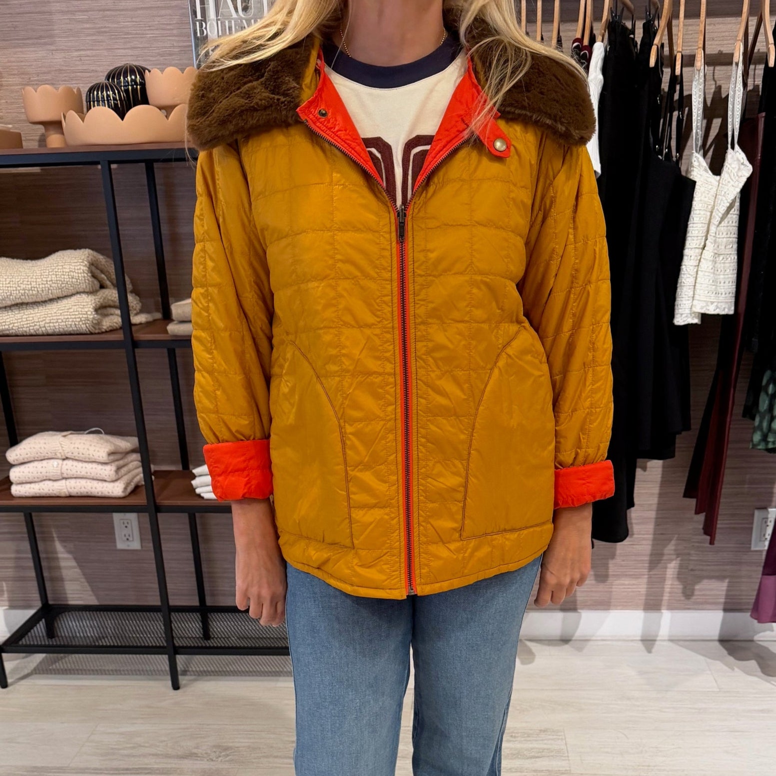 The Reversible Puffer Poppy & Amber