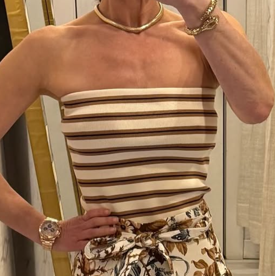 Briar Tube Top Navy/Ginger