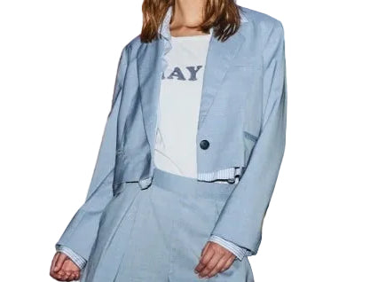 The Bar Blazer Pale Blue