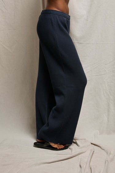 Shane Waffle Pants Navy