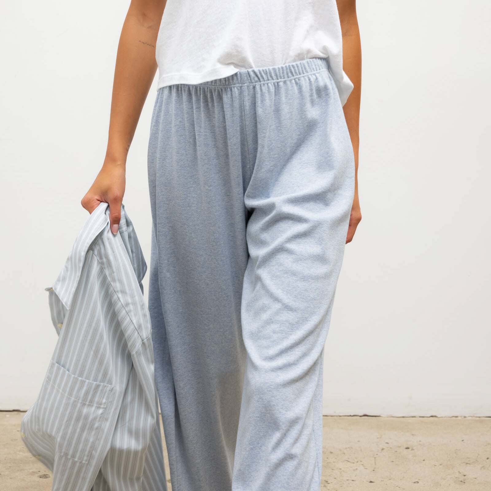 Nando Lounge Pant Ciel Melange