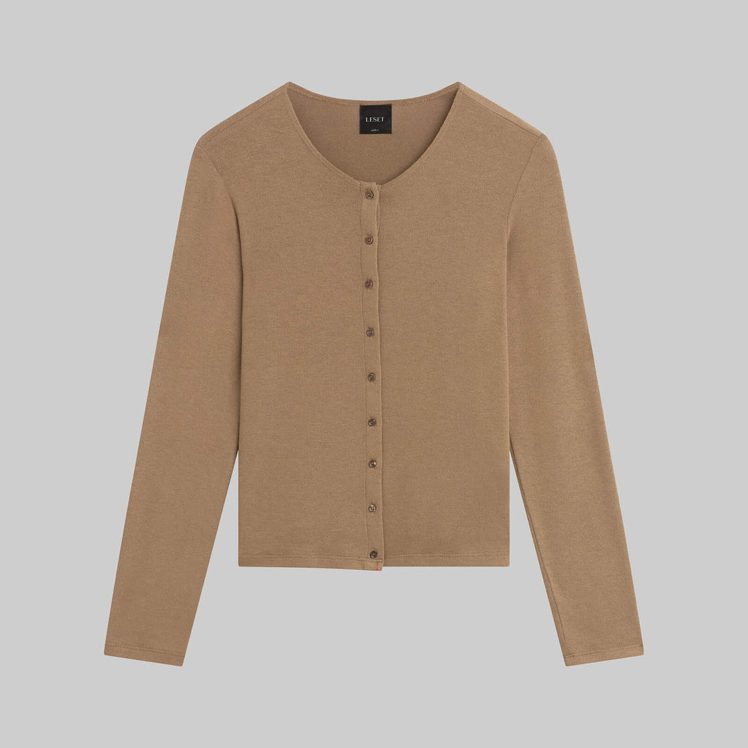 Lauren Classic Cardigan Walnut