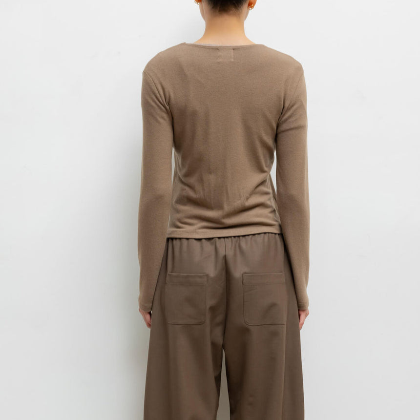Lauren Classic Cardigan Walnut