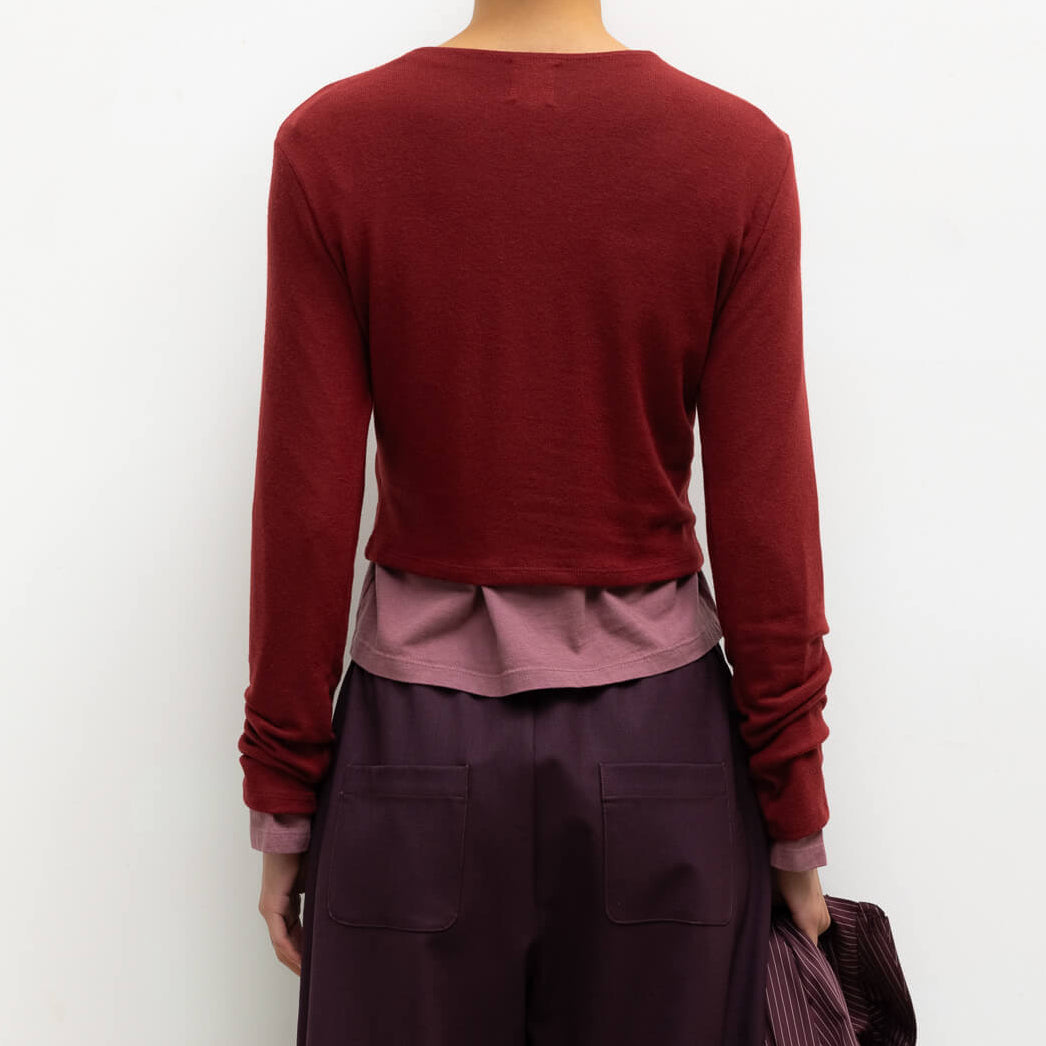 Lauren Crop Cardigan II Pinot