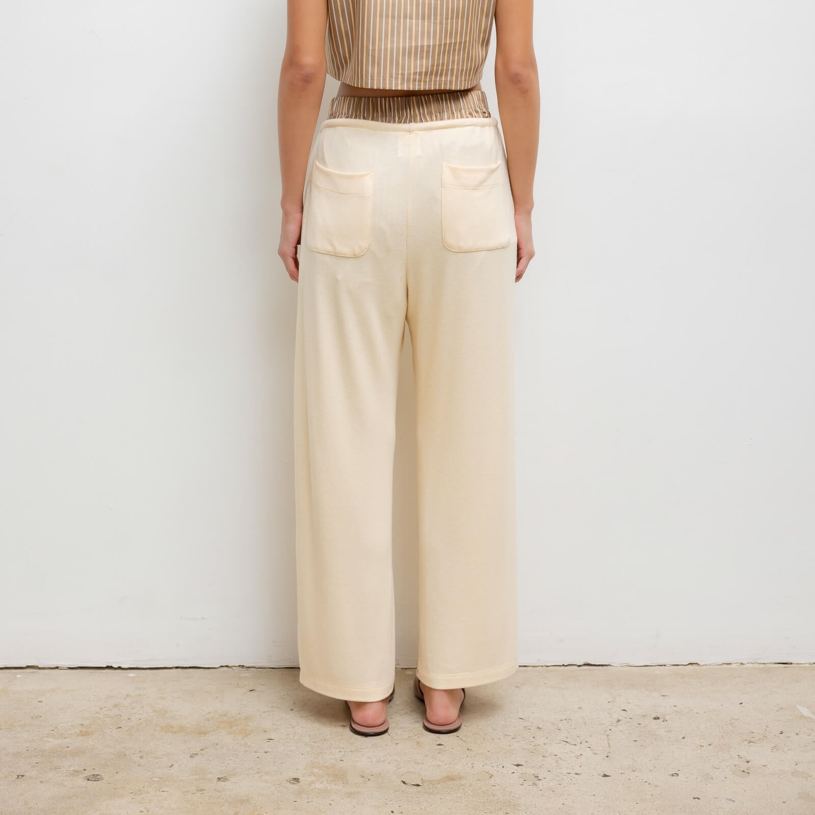 Lauren Crop Drawstring Pant Vanilla