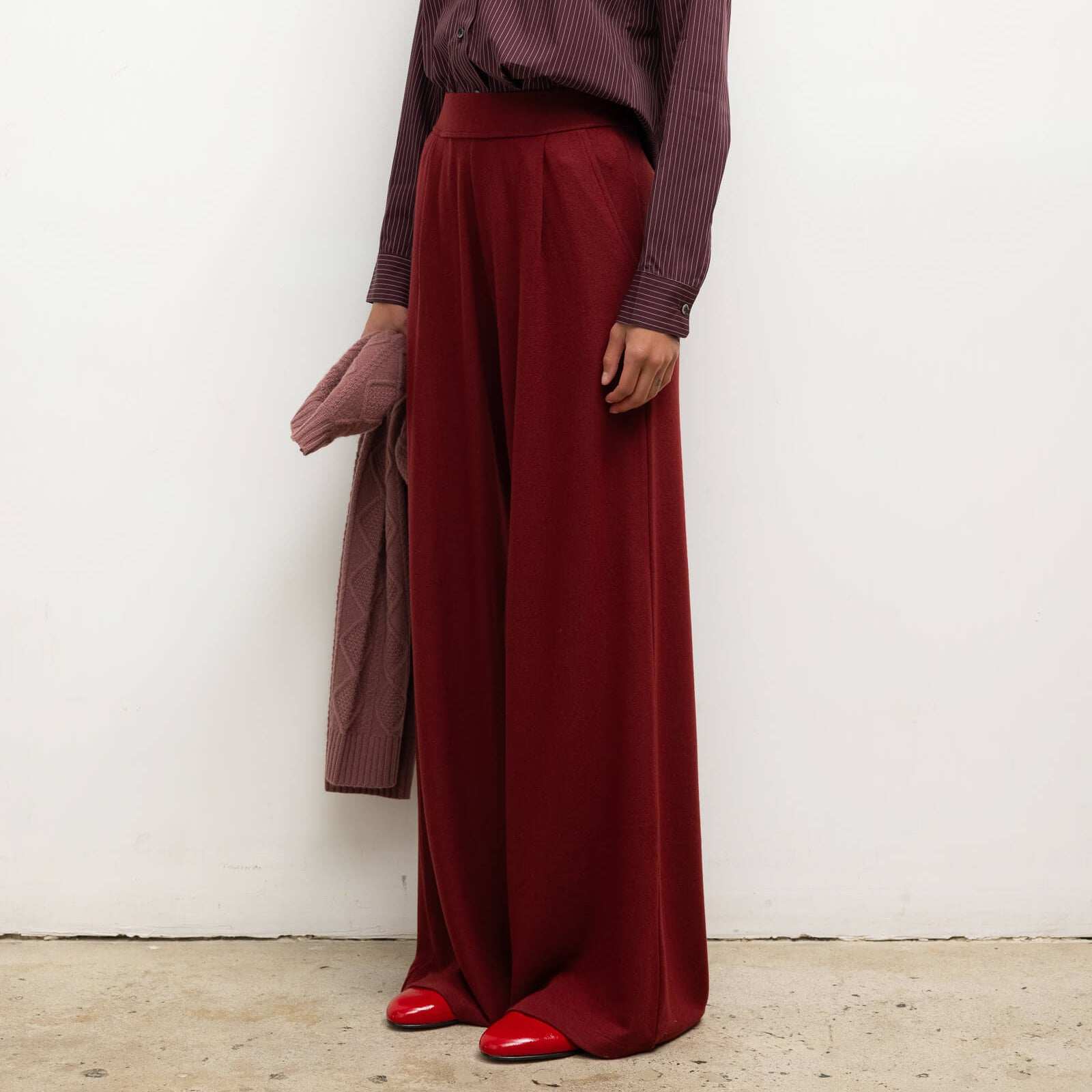 Lauren Pleated Pocket Pant Pinot