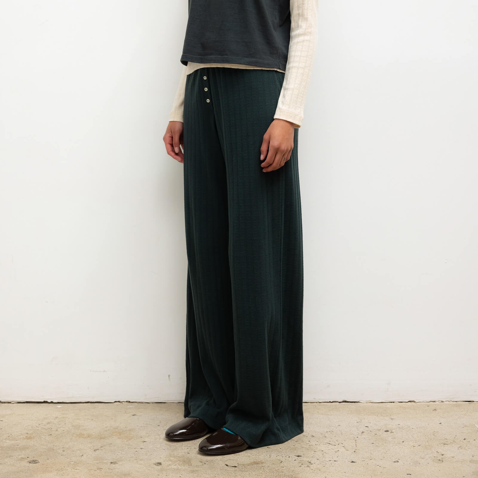 Pointelle Boxer Pant Forest