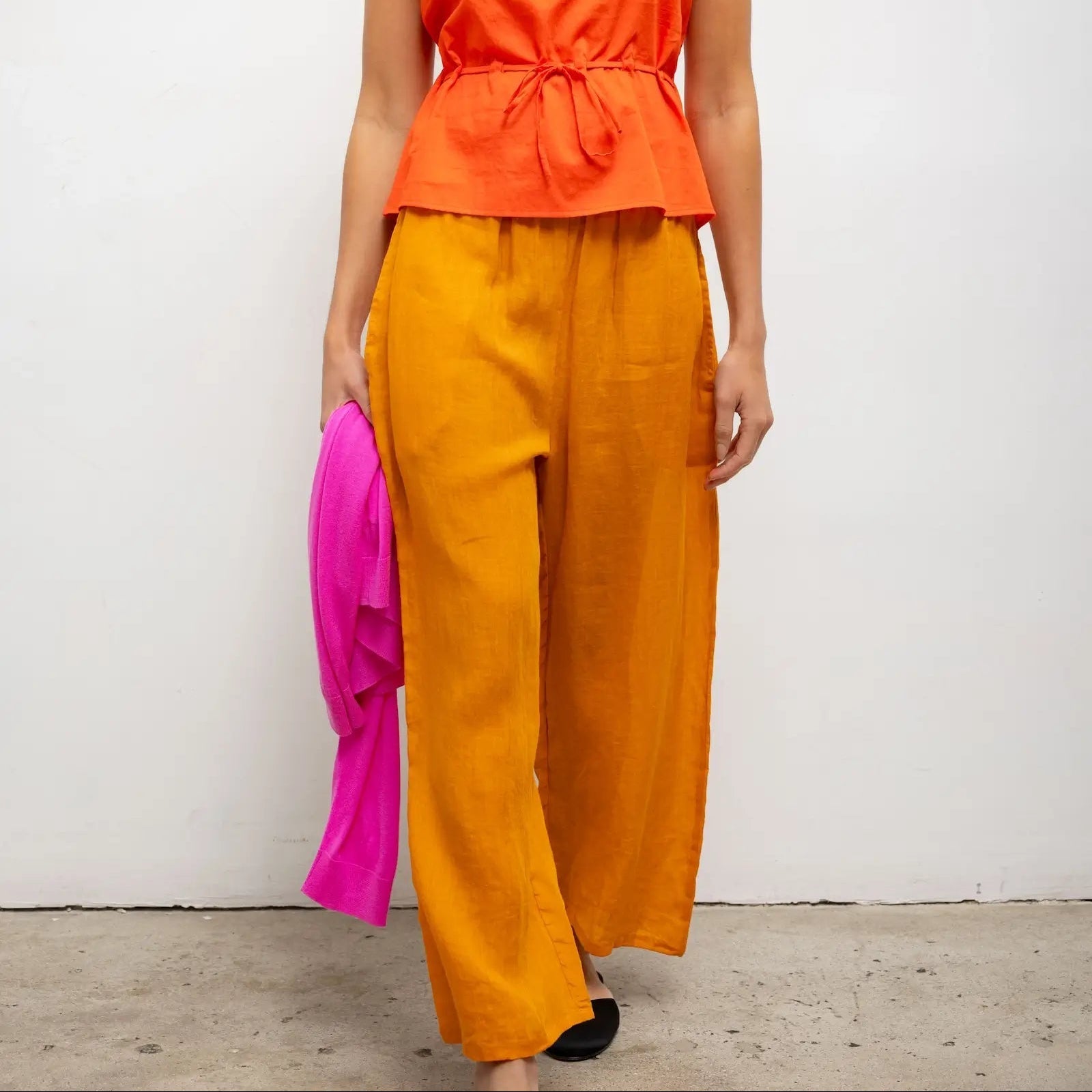 Niko Crop Pocket Pant Amber