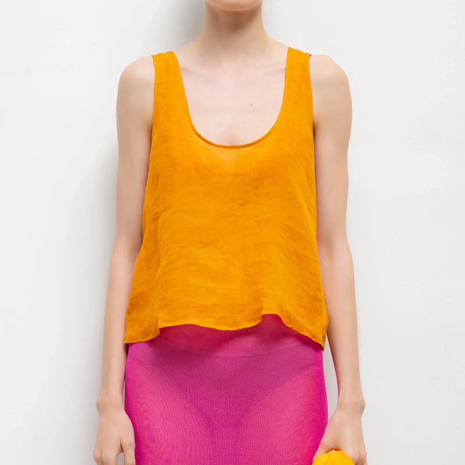 Niko Scoop Tank Amber
