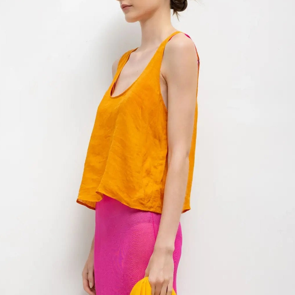 Niko Scoop Tank Amber