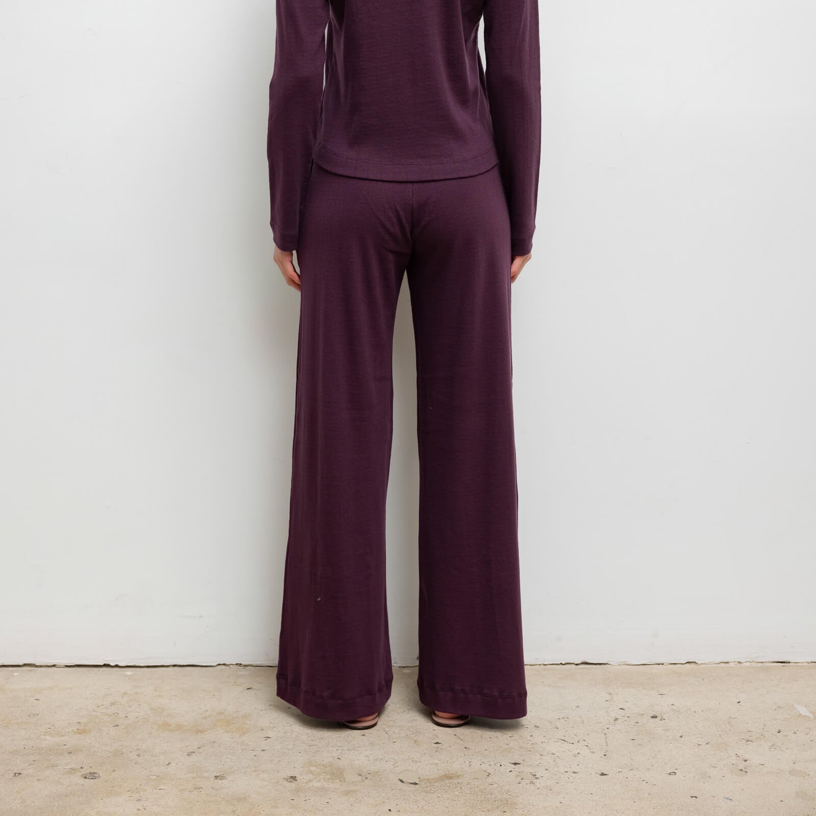 Pointelle Boxer Pant Dark Berry