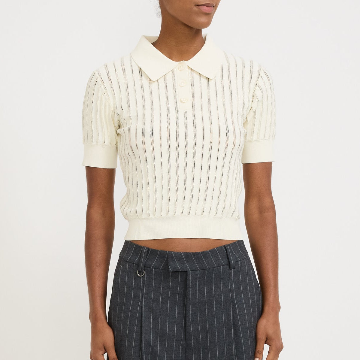 Sally Sweater Sheer Parts Off White