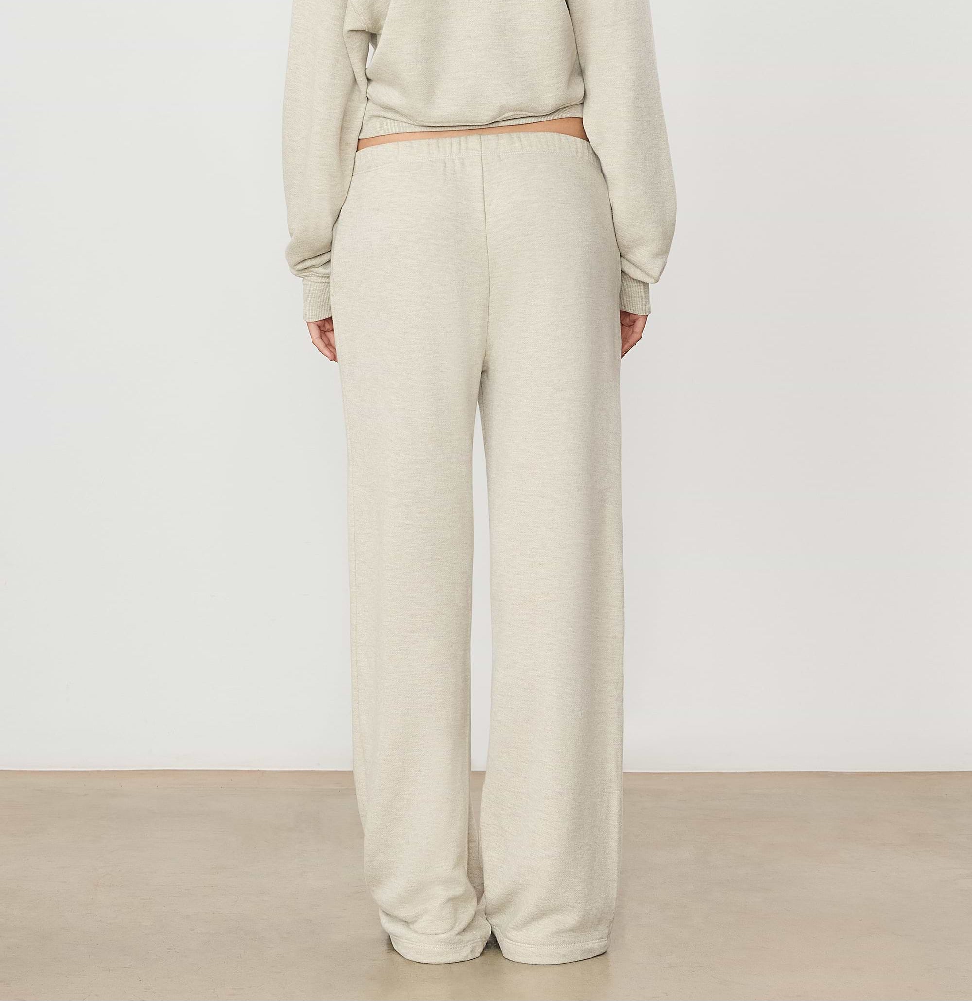 Oversized Wide Leg Sweatpant Heather Oatmeal