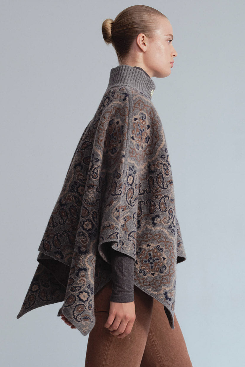 Pagoda Cape Bandana Heather Grey
