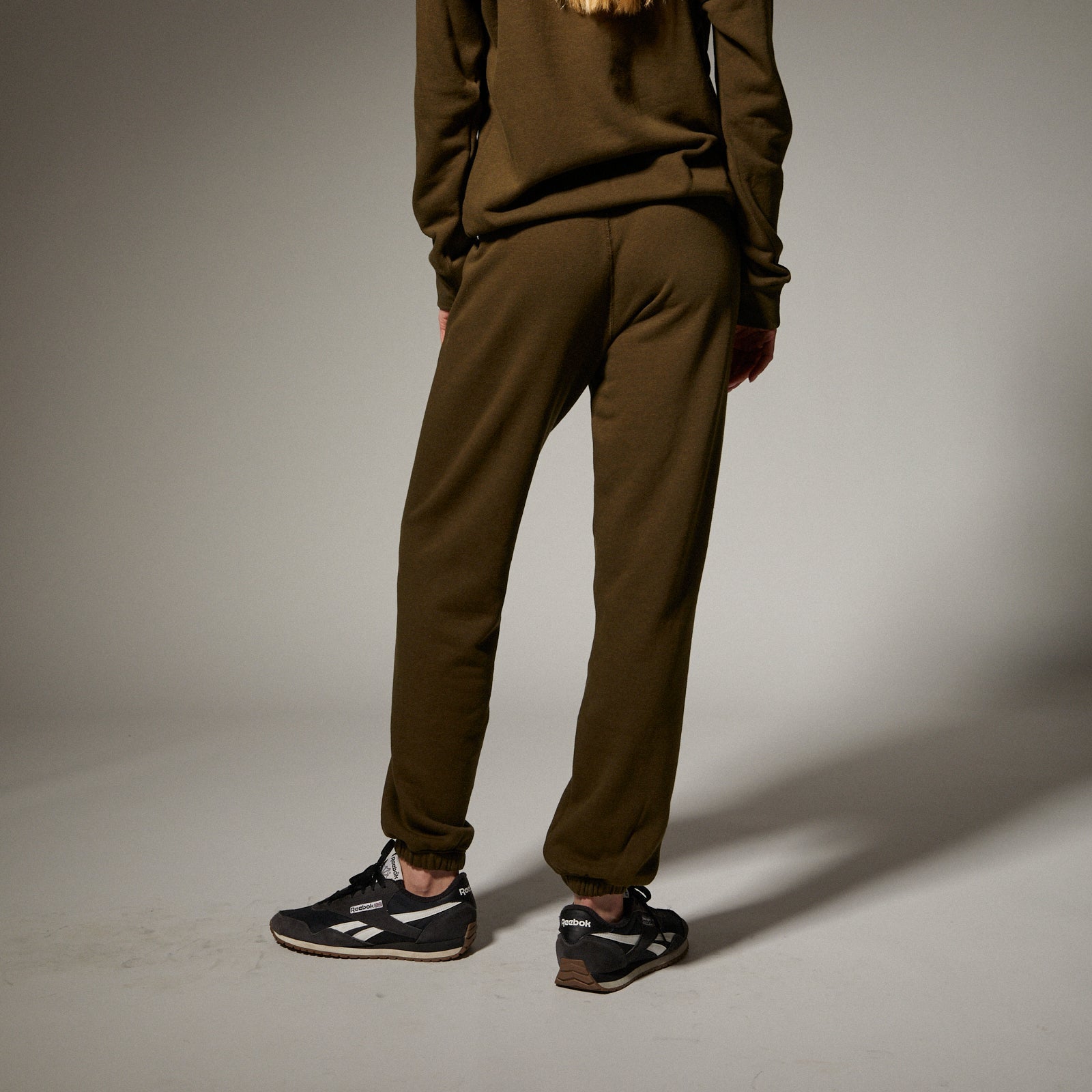 Heart Sweatpants Olive/White