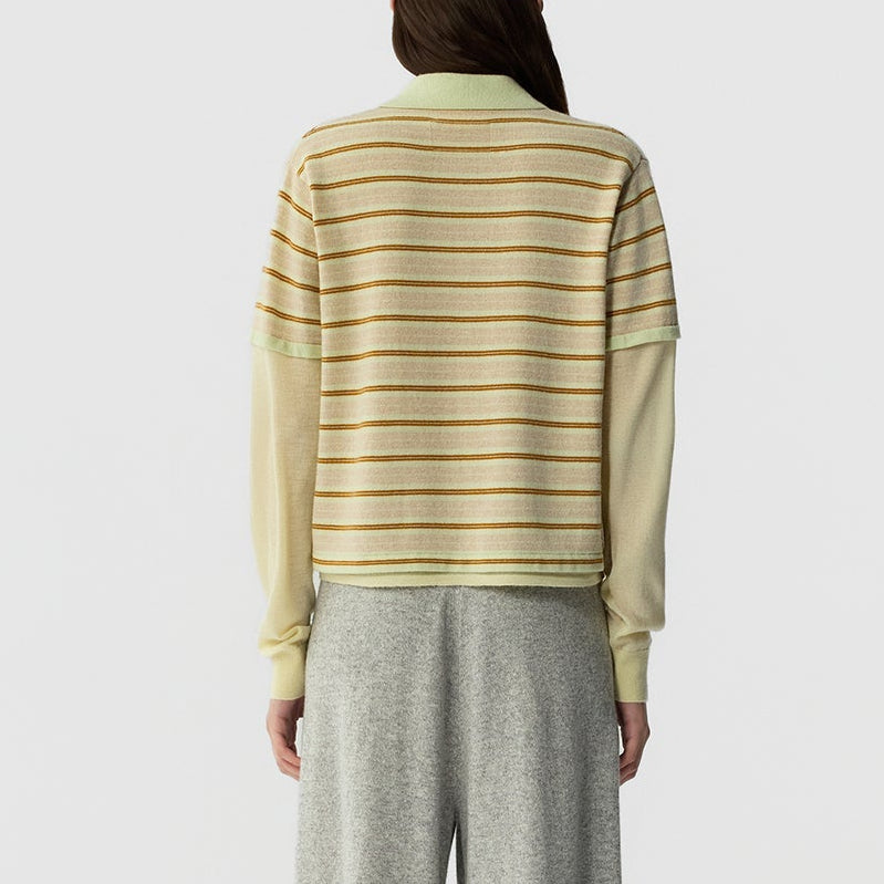 Layered Stripe Rugby Limewash
