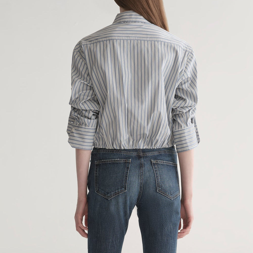 Leo Top White/Steel Blue