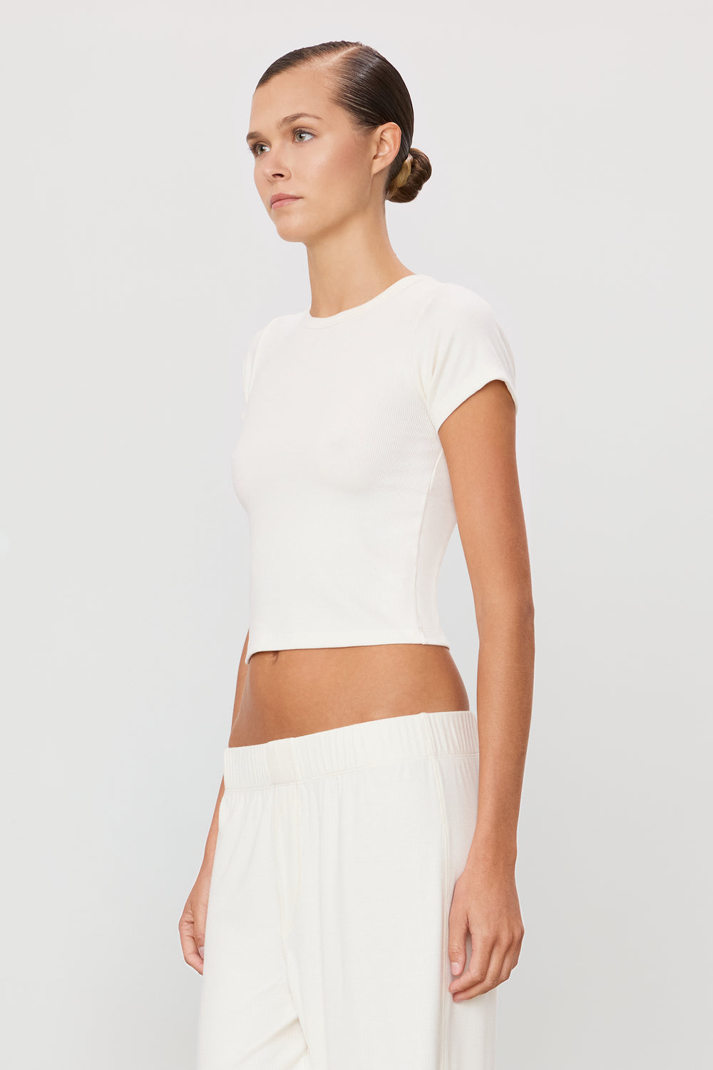 Chloe S/S Baby Tee Cream