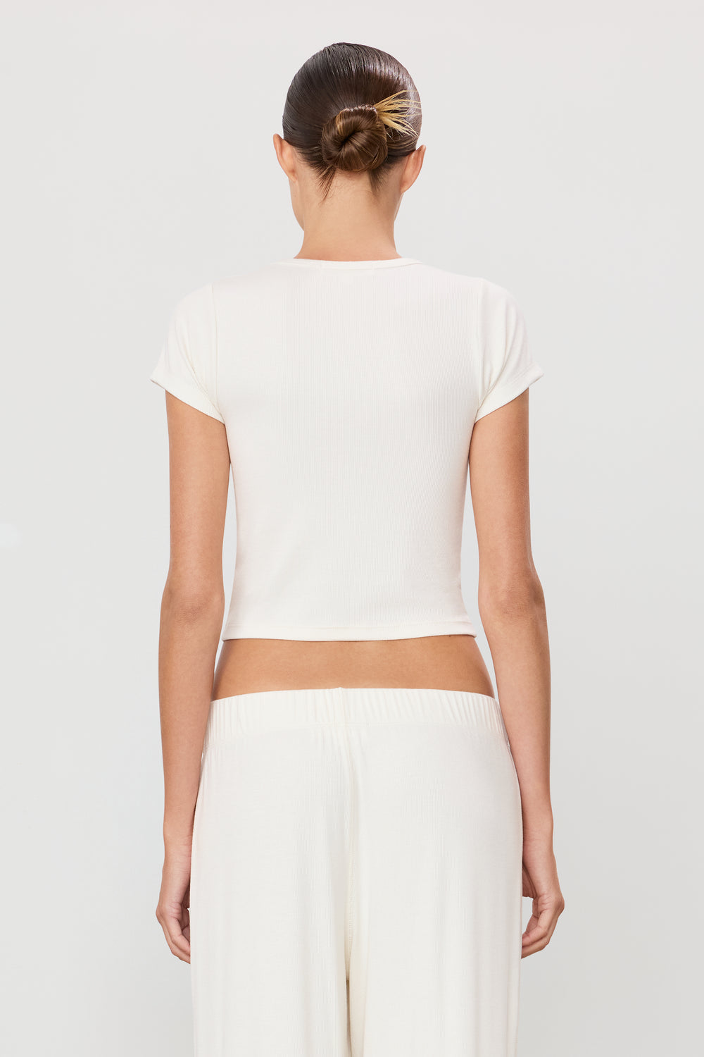 Chloe S/S Baby Tee Cream