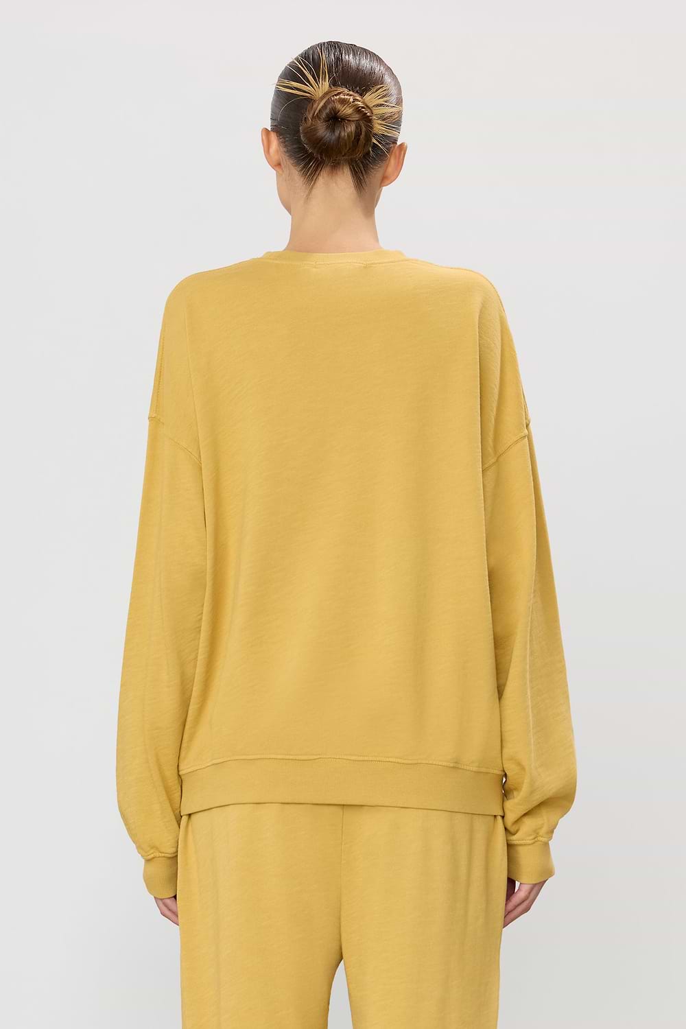 Oversized Crewneck Sweatshirt Saffron