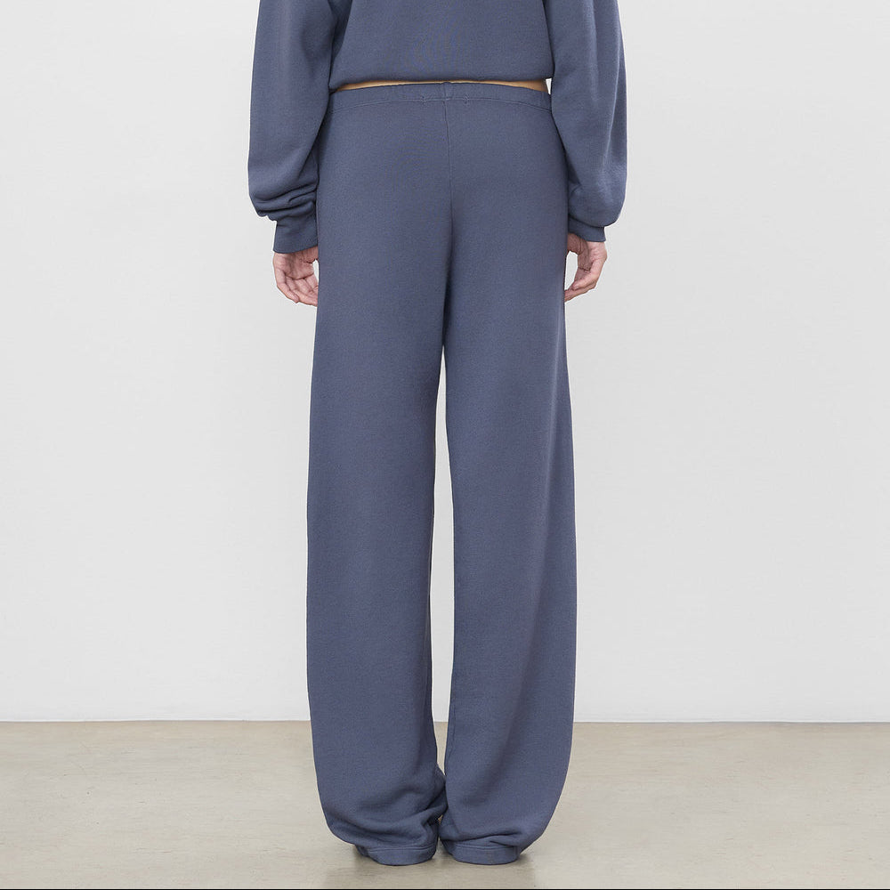 Oversized Wide Leg Sweatpant Washed Navy