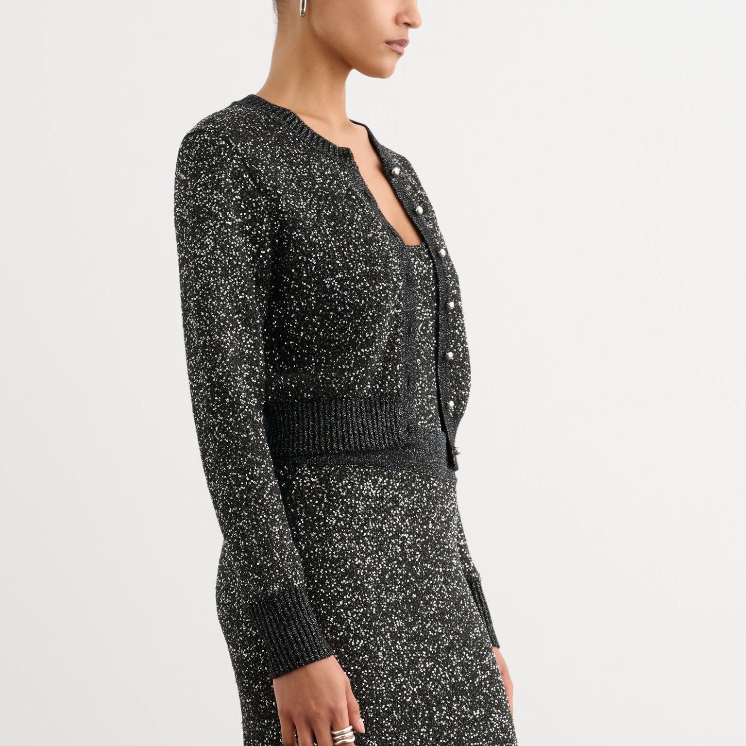 Mollie Classic Cardigan Onyx