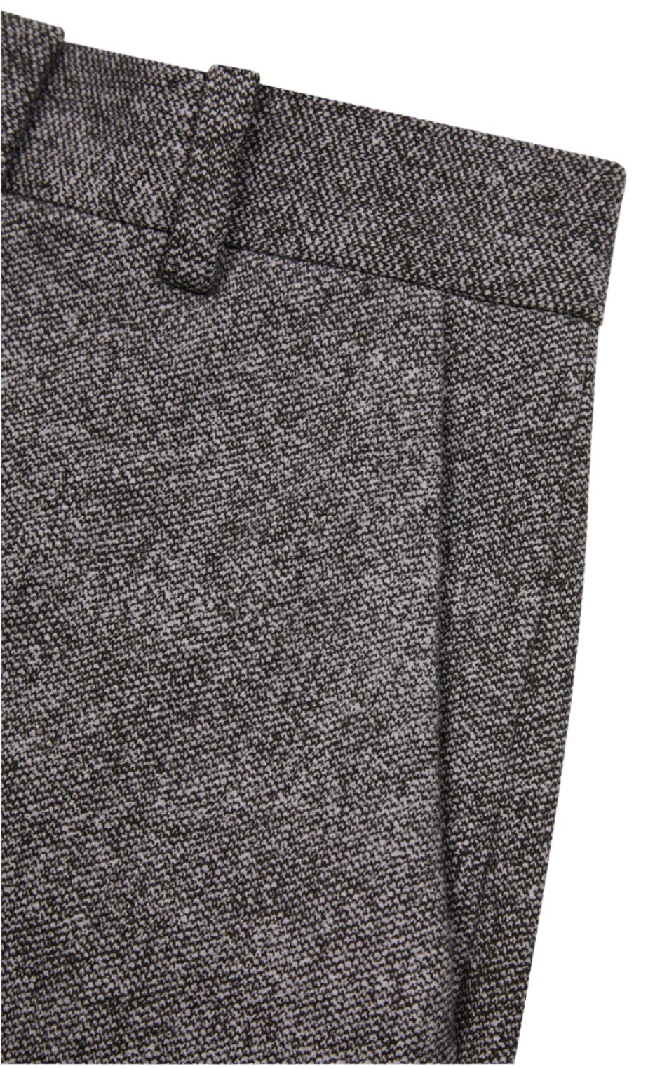 Micro Herringbone Flare Trouser Charcoal