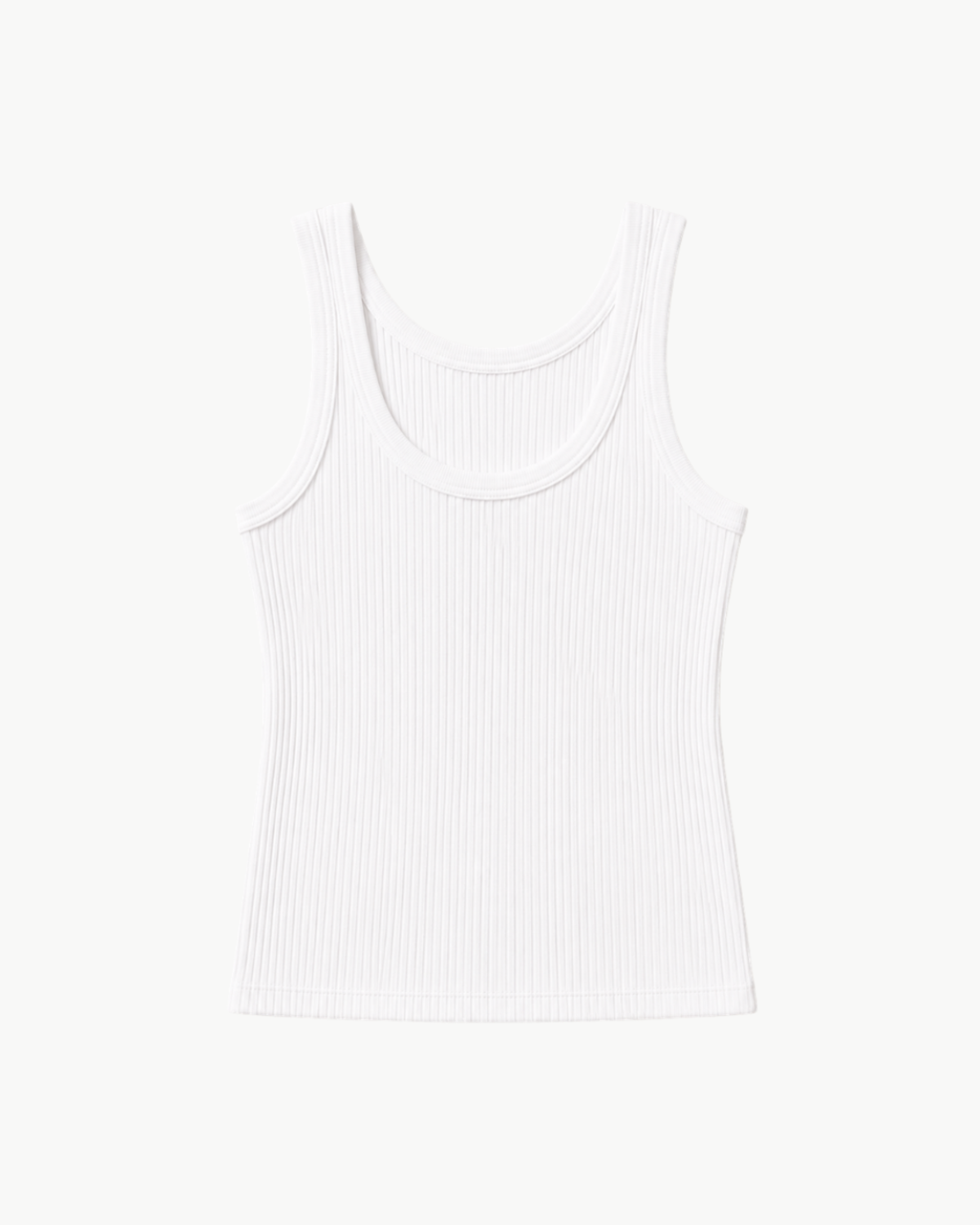Military Rib Crop Tank Undyed