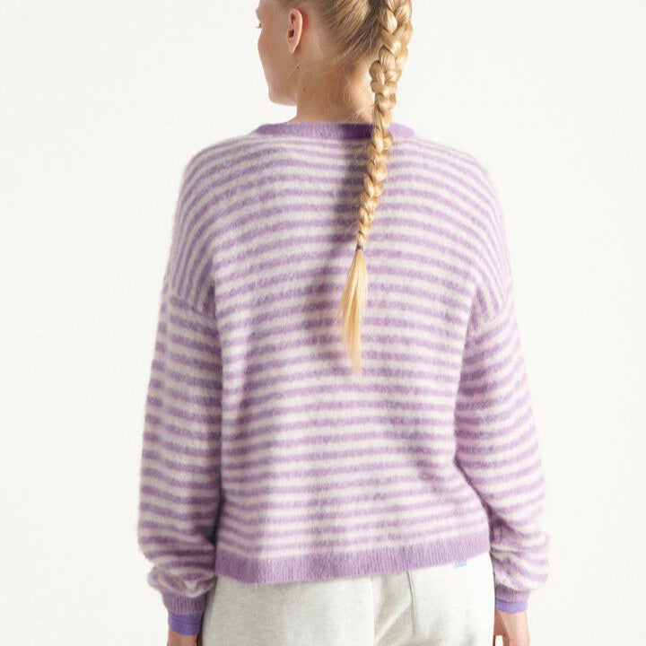 Nenybay Pullover Jumper Striped Voilet