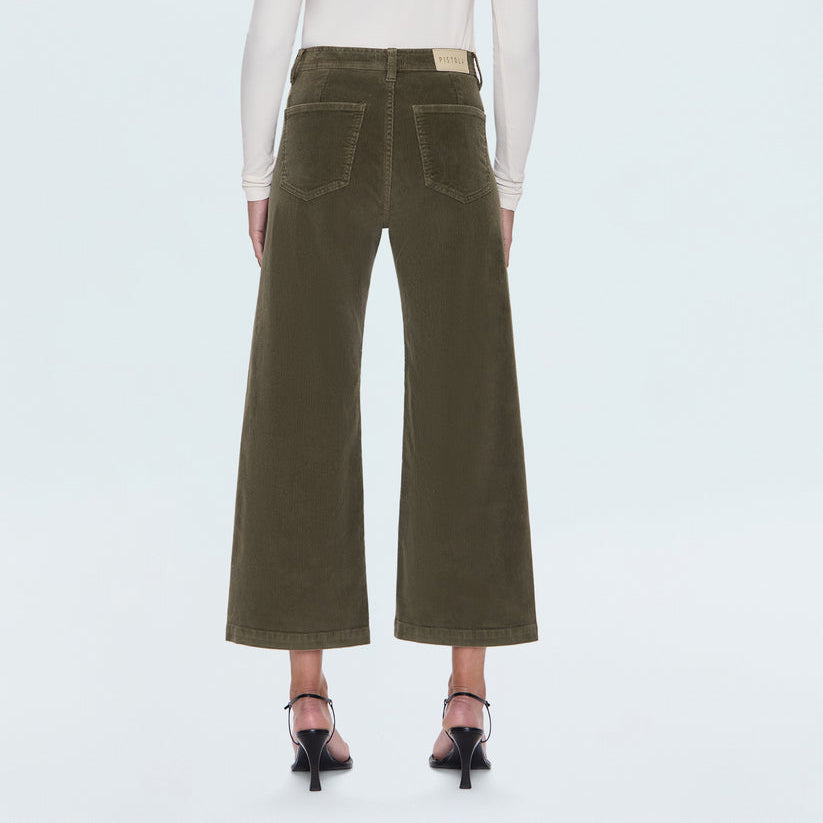 Penny Crop High Rise Wideleg Sequoia