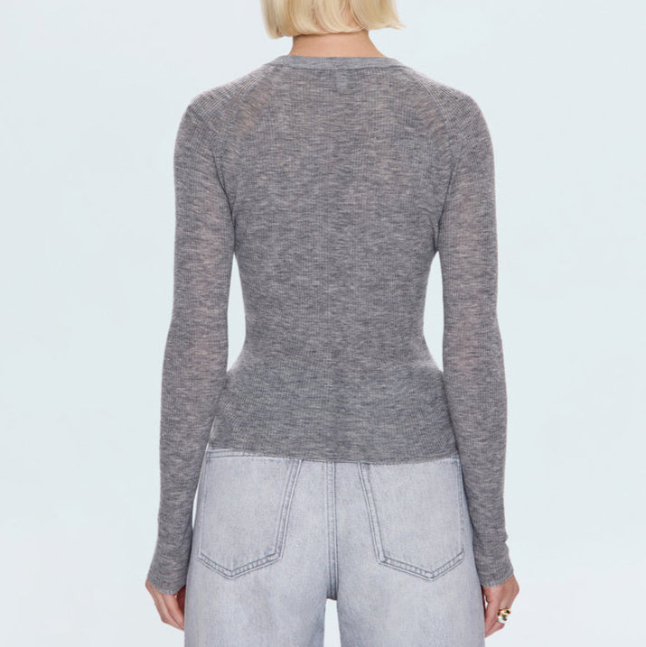 Juno Feather Weight Sweater Heather Charcoal