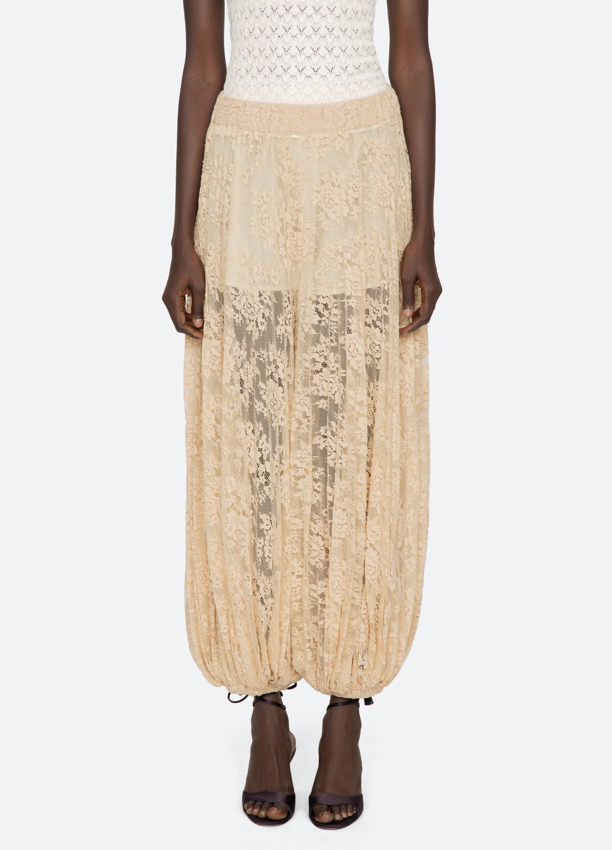 Sharleen Lace Pant Khaki