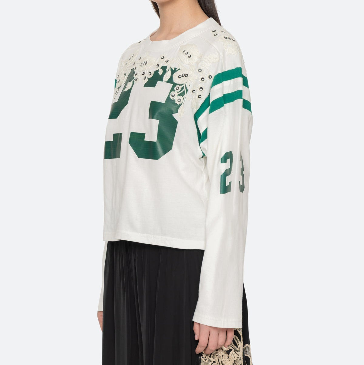 Georgie Sportswear L/SLV Tee Cream