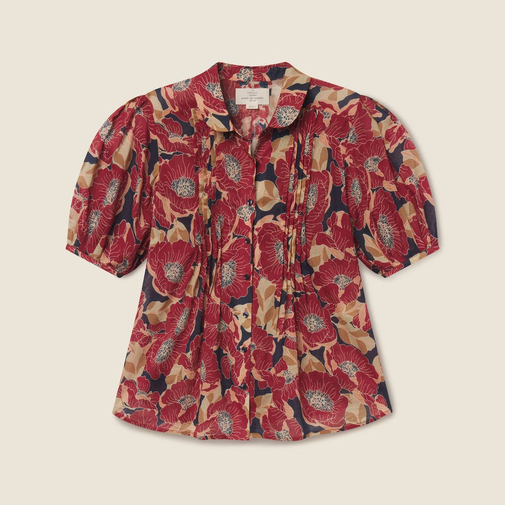 Nadine Blouse Oleander Rouge
