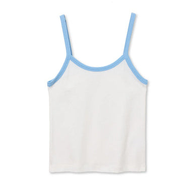Cherry Cotton Ringer Bright Ivory/Pacific