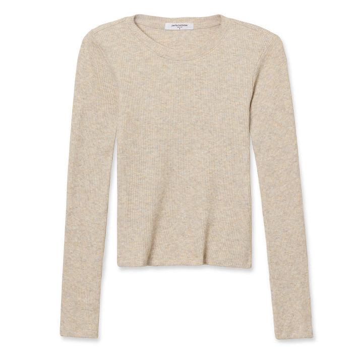 Jolie Rib L/S Crewneck Oatmeal